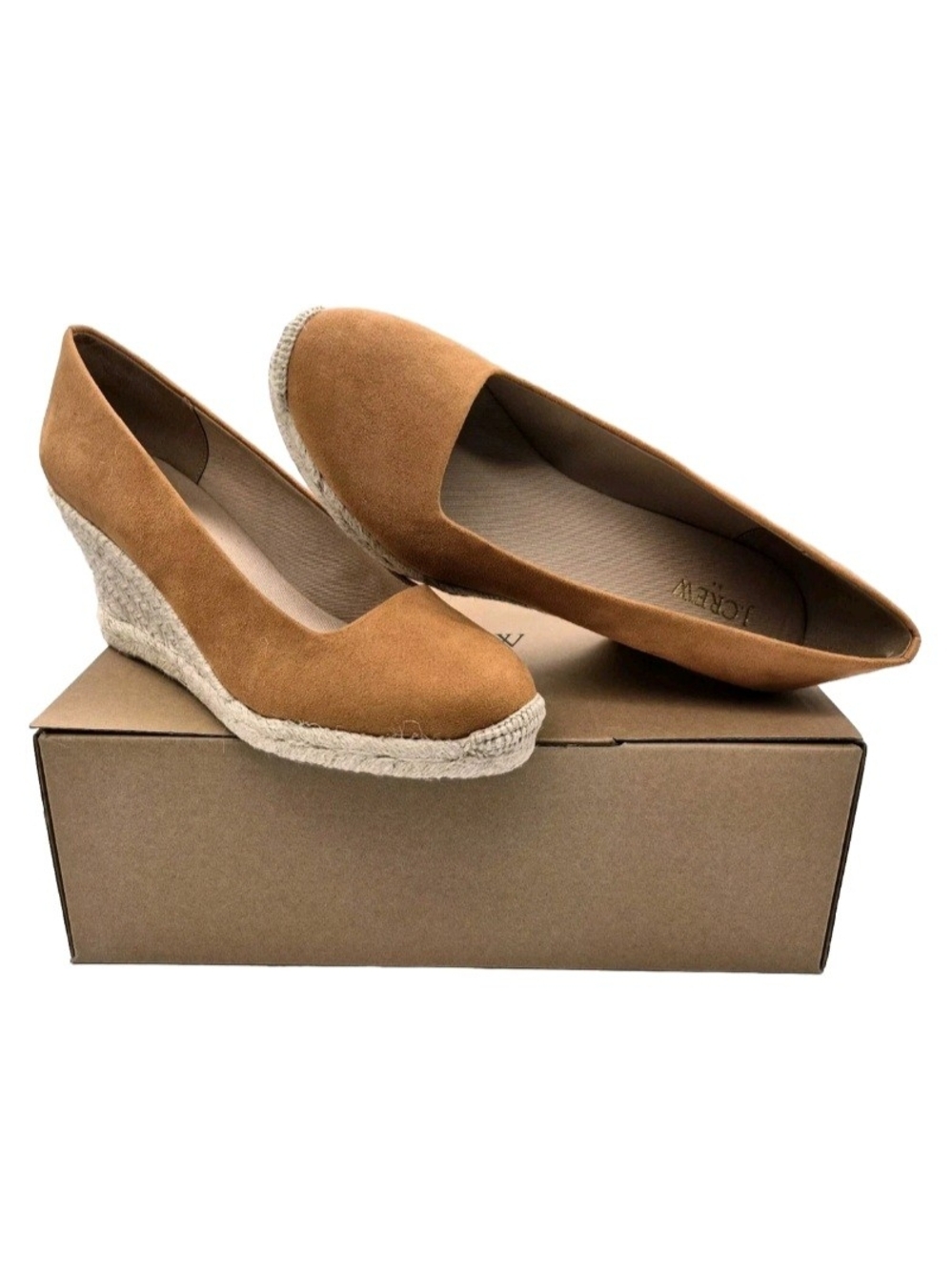 J. Crew Shoes Women’s Espadrille Wedges Sueded Size 7.5 M Pale Clay Color Brown